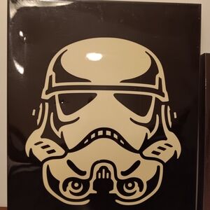 Star Wars Stormtrooper Wall Art - Black and White